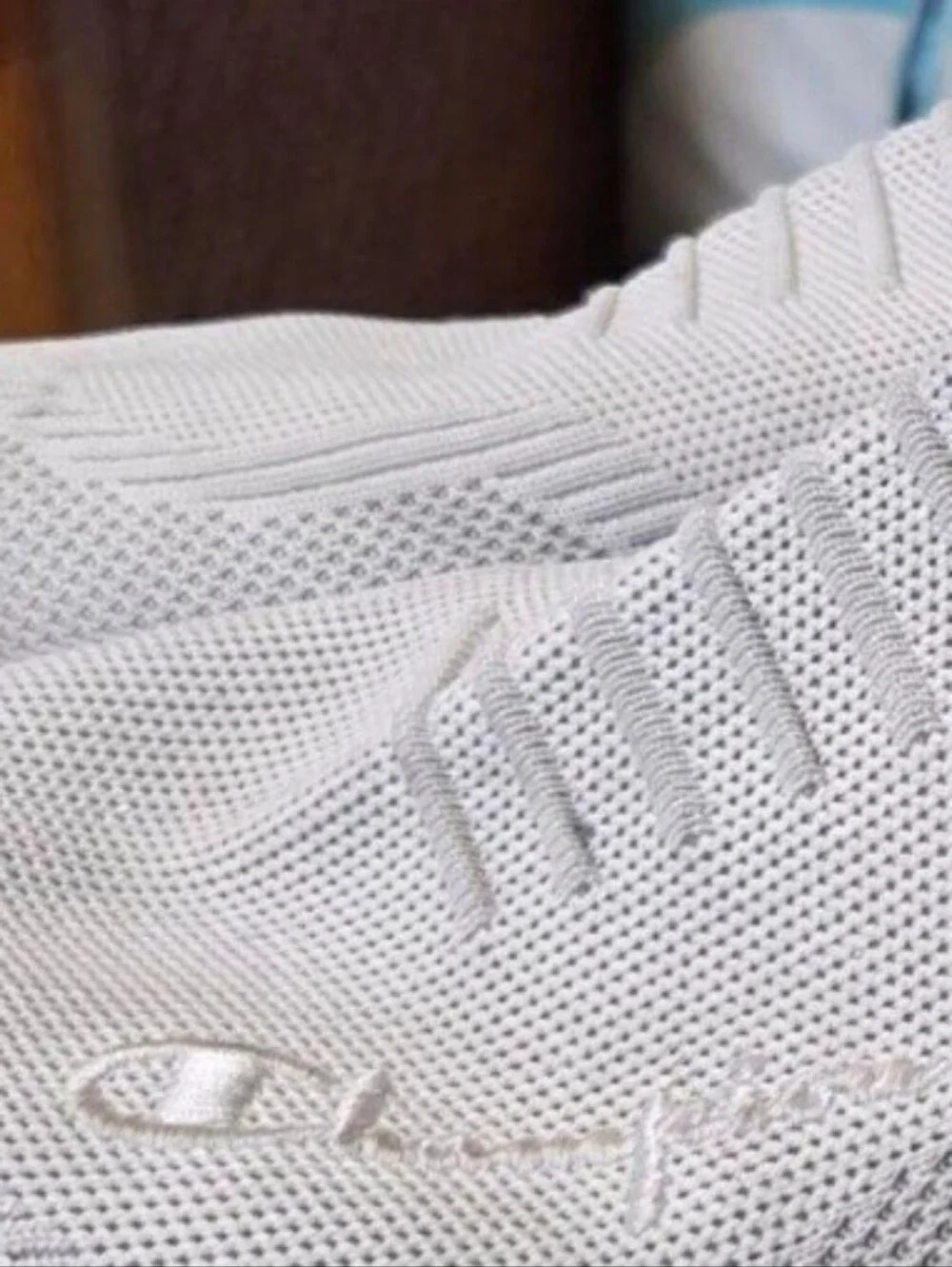 Champion Hyper C Raw Men's Slip-On Knit Sneakers - White